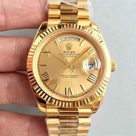 all gold rolex replica|rolex knockoff watches day date.